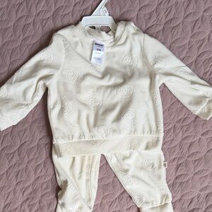 Cream Kids Matching Set